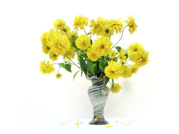 Flowers bouquet in vase — Stock Photo, Image