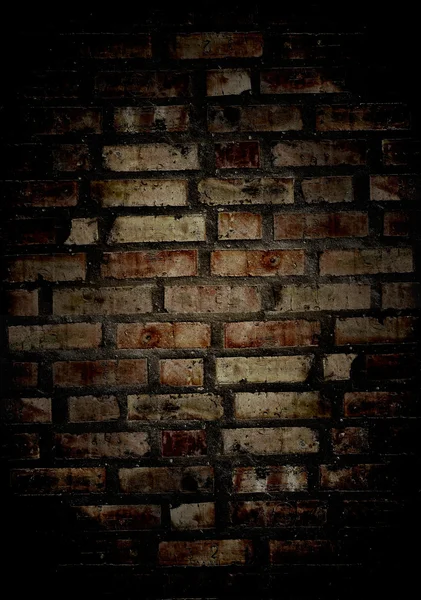 그런 지 벽돌 벽 — 스톡 사진