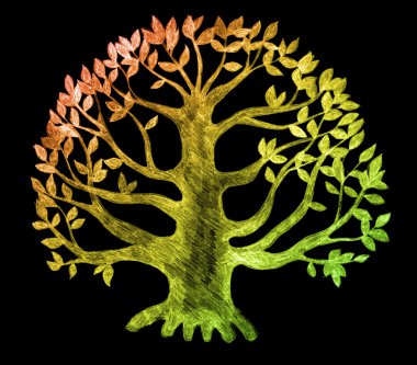 Tree of life, sketch clipart