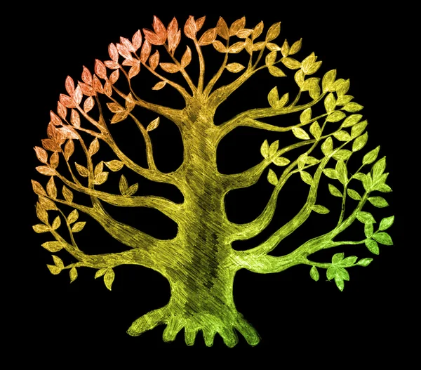 Strom života, skica — Stock fotografie