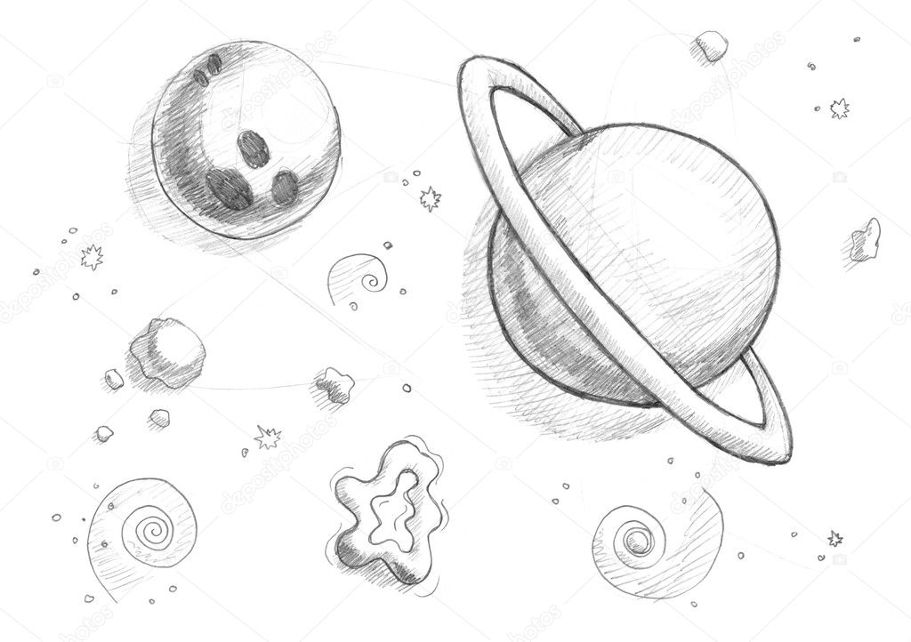 Chalk Drawing Outer Space Astronaut Poster Vector Background Image  Backgrounds | PSD Free Download - Pikbest