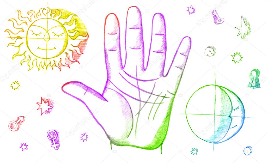 Palmistry, fortune telling Stock Photo by ©liliya 2396986