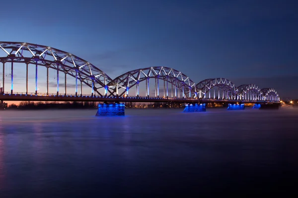 Stock image Blue railway bridge