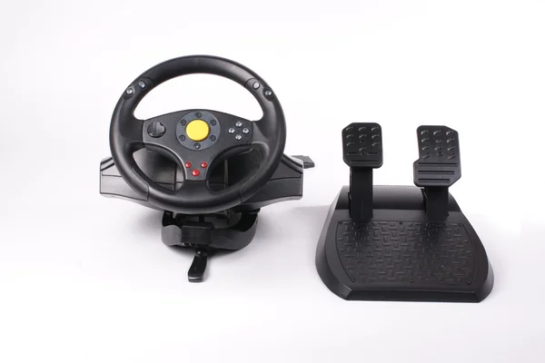 Computer steering wheel — Stock Photo, Image
