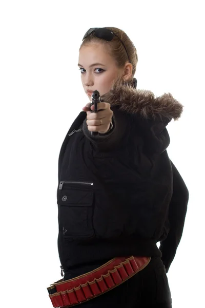 Κορίτσι όπλων — Φωτογραφία Αρχείου