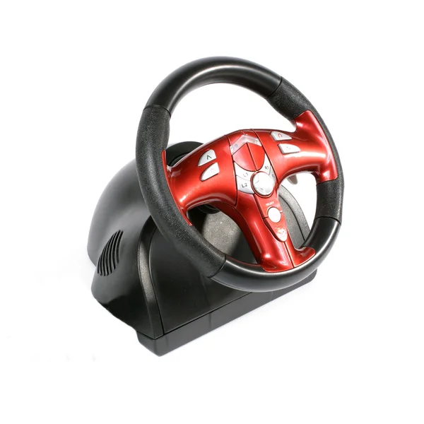 Of computer steering wheel — Stock Photo, Image