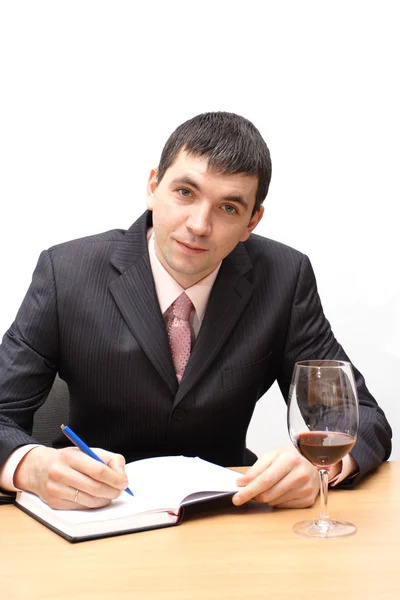 Young man testing a wine — Stock Photo, Image