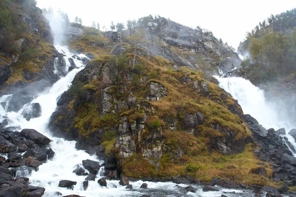 Lotefossen 瀑布挪威 — 图库照片