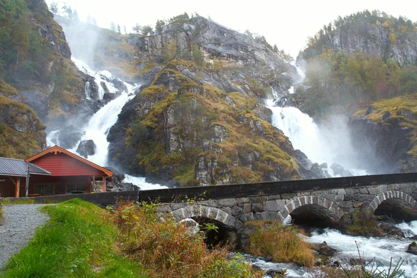 Lotefossen 滝、ノルウェー — ストック写真