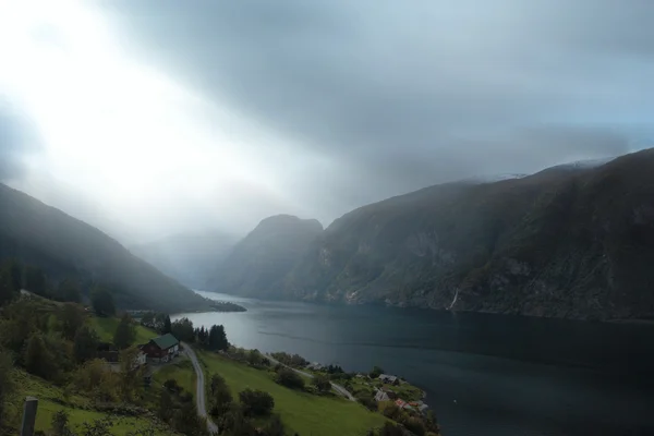 Panorama na fjord — Stock fotografie