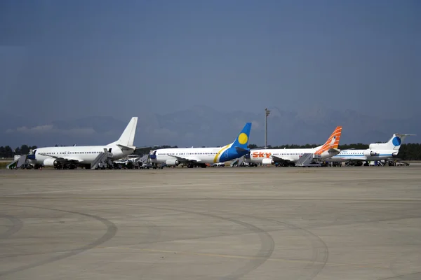 stock image Airplanes on a runway