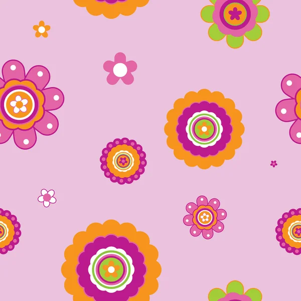 Design floral abstrait sans couture — Image vectorielle