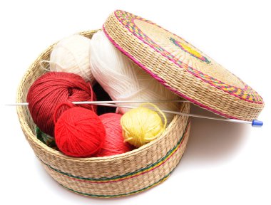 Frail of knitting tools clipart