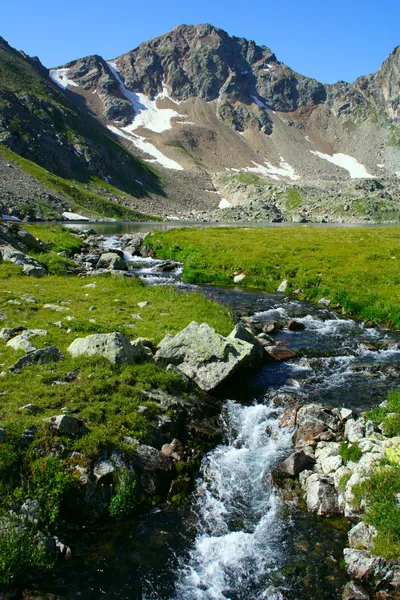 Mountain river source — Stock Photo, Image