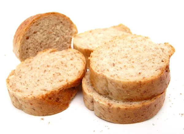Pane lungo tagliato con crusca — Foto Stock