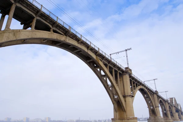 Зимний мост — стоковое фото