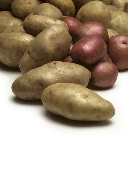 Högen av potatis på nära håll — Stockfoto