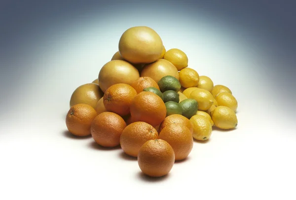 Pile of mixed citrus fruit — Stock Photo, Image