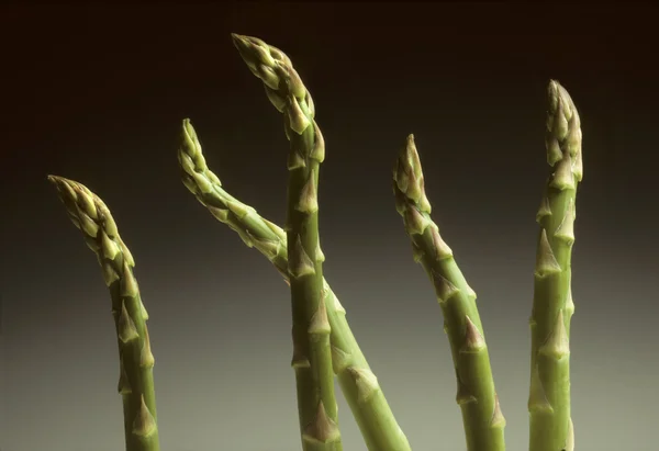 Five Asparagus spears — Stock Photo, Image