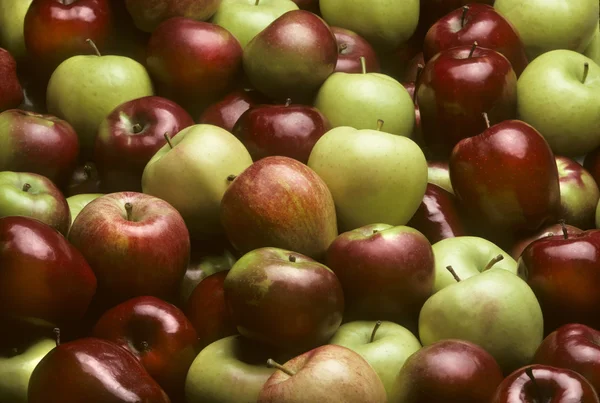 Смешанные сорта яблок — стоковое фото