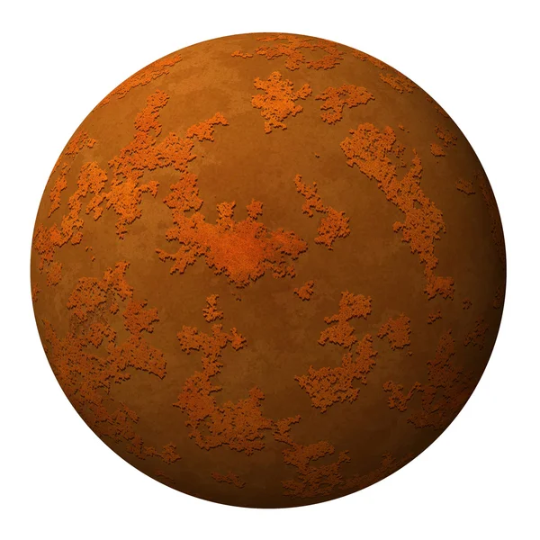 Sphère avec surface de texture rouillée — Photo