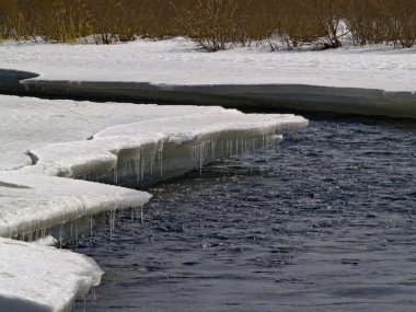 Bahar buz Nehri üzerinde