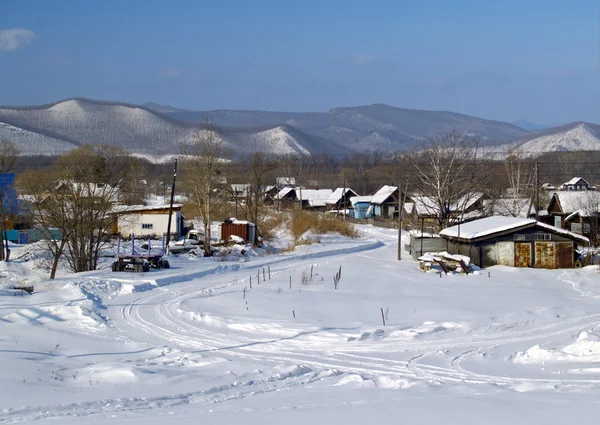 Le paysage rural en hiver — Photo