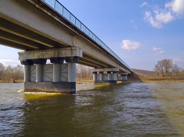 stock image The Bridge through river