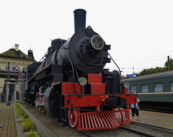 기관차 산업 기념물 — 스톡 사진