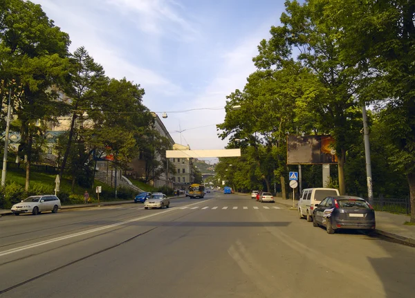 Straße von Wladiwostok lizenzfreie Stockfotos