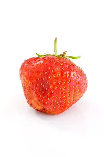 Single tasty ripe red strawberry — Stock Photo, Image