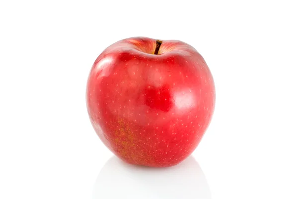 Ενιαίο κόκκινο μήλο — Φωτογραφία Αρχείου