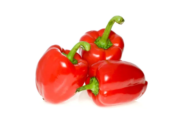 Three sweet peppers — Stock Photo, Image