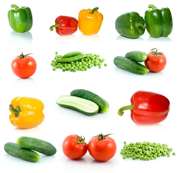 Sada různých druhů zeleniny — Stock fotografie
