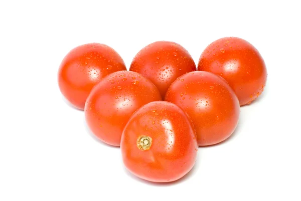 Шесть помидоров — стоковое фото