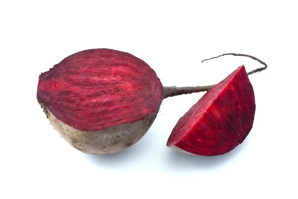 Half and slice of red beet — Stock Photo, Image