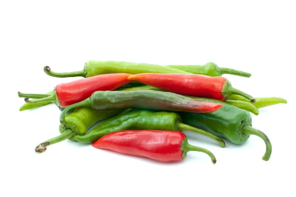 Hromadu různých pálivé papriky — Stock fotografie