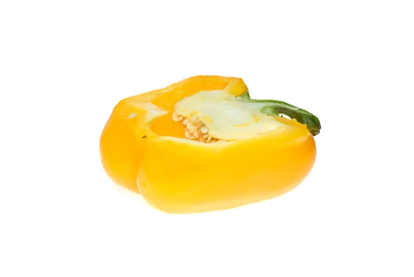 Polovina žluté papriky — Stock fotografie