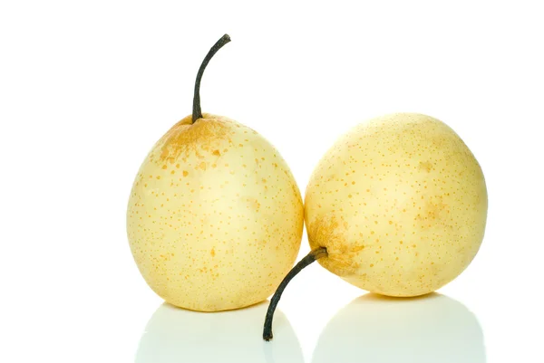 Twee gele china peren — Stockfoto