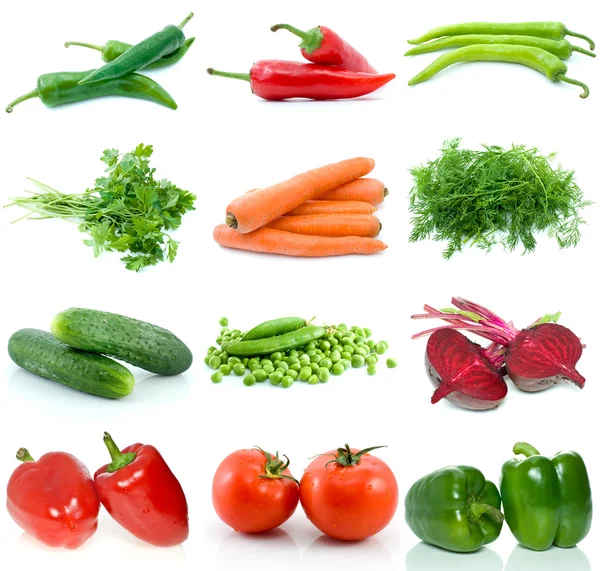 Conjunto de diferentes vegetais — Fotografia de Stock