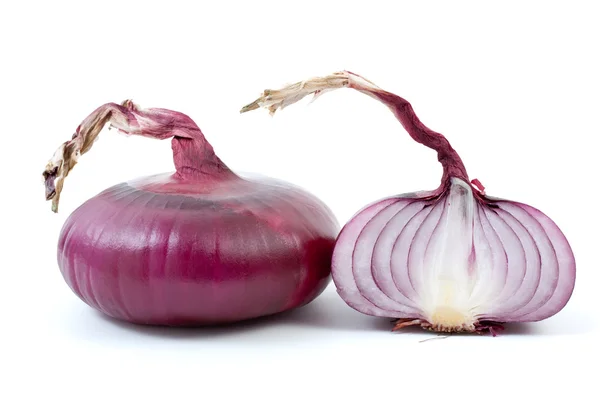 Purple onion and half — Stock Photo, Image