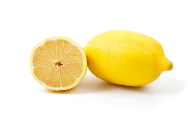 Lemon. Whole and half — Stock Photo, Image