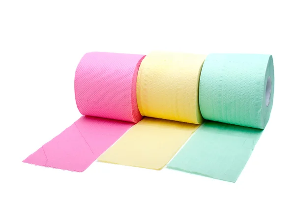 Three rolls of toilet paper — Stock Photo, Image