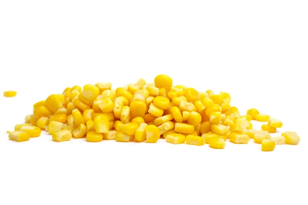 Kupie ziarna kukurydzy — Zdjęcie stockowe