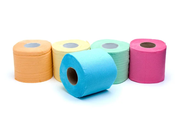 Different colored toilet paper — Stock Photo, Image