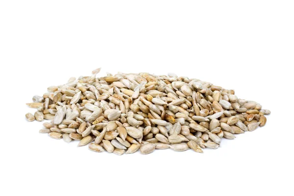 Some shelled roasted sunflower seeds — Stock Photo, Image