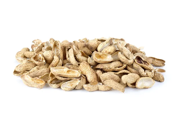 Деякі арахісу лушпиння — стокове фото