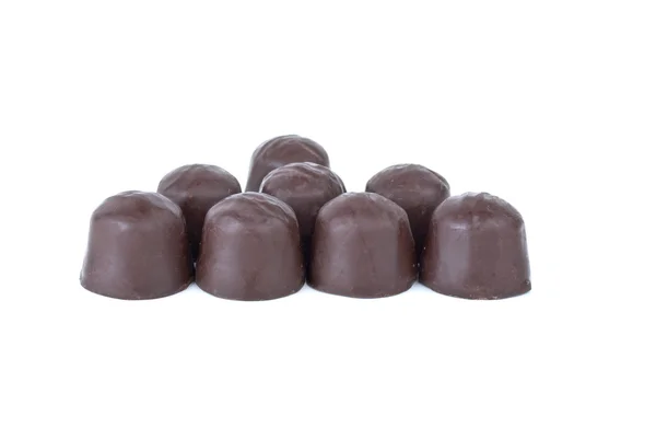 いくつかの丸いチョコレート ・ キャンディ — ストック写真
