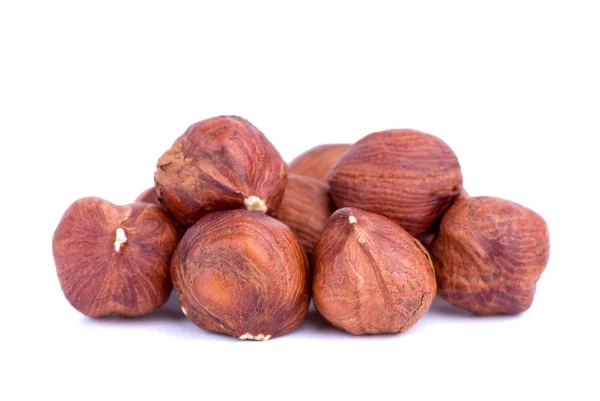 Detailní záběr některých lískových ořechů — Stock fotografie
