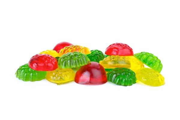 Some different colored fruit jellies — Stock Photo, Image